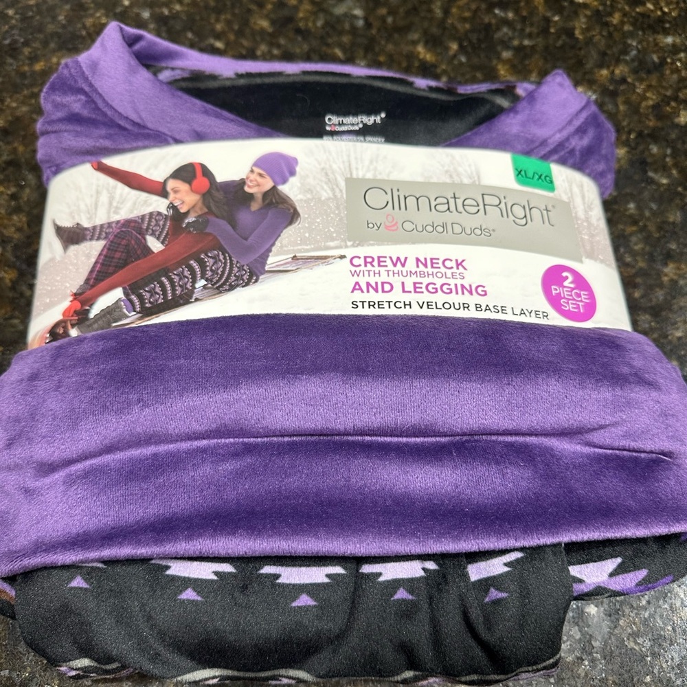 NWT cuddle duds crewneck and legging lounge set